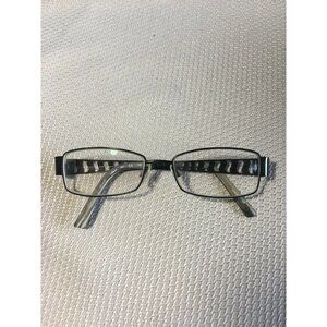 Daisy Fuentes Eyeglass Frame 0319-021 Liliana Black Cheetah Frame 53-16-135 PC36